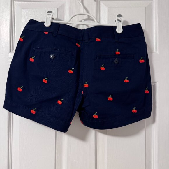J.Crew 4" Chino Short with Embroidered Cherries - Picture 2 of 3